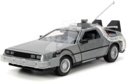 JADA Mașinuța Time Machine Back to the Future 1 Jada din metal cu părți care se deschid și lumina LED 23 cm lungime 1: 24 (JA32911314R00)