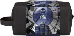 Nivea Készlet: NIVEA MEN Deep borotválkozás utáni arcszesz, 100 ml + NIVEA MEN Deep tusfürdő, 250 ml + NIVEA MEN Deep férfi dezodor stift, 50 ml + Ajándéktasak