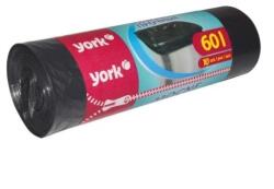 York York, 10 db nagyon ellenálló szemeteszsák készlet 60L, Fekete (yrx_090520)