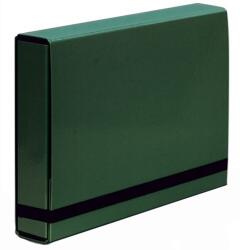 Vaupe Irattartó mappa, laminált, gumis, 55 mm, zöld