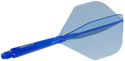 Cuesoul Fluturas si tija darts Cuesoul ROST 77, albastru transparent, fluturas Big Standard Wing si tija med (CS165911)