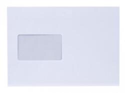 Bluering Boríték LC/5 szilikonos bélésnyomott bal ablak 45x90mm 162x229mm B20A60 Bluering® fehér (BORLC5SZBA4590D) - web24