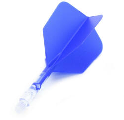 Cuesoul Fluturas si tija darts Cuesoul ROST T19, albastru-transparent, fluturas Big Wing si tija scurta (CS680231)