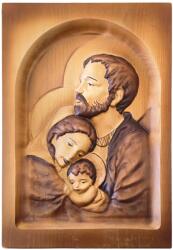  Fából faragott Szent Család kép 25 x 35 cm (2385)