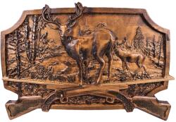  Fából faragott kép- szarvascsorda (2254)