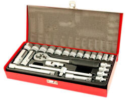 Standard Parts MX_CGN480780 Dugókulcs Készlet 24 Darabos (racsnikkal, Dugókulcsokkal Stb. ) Króm-vanádium