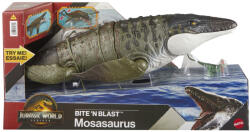 Mattel Rebirth Bite N Blast Dinozaur Mosasaurus Interactiv Cu Miscari Si Functie Speciala 50cm (MTJCH00) Figurina