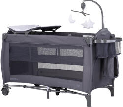 Chipolino Patut pliabil Chipolino Bella anthracite (KOSIB0254AN) - roua