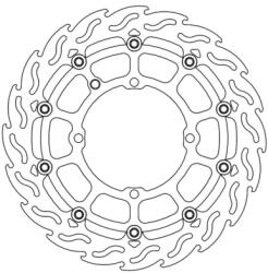 Moto Master MX_MMAST-17111441 Lebegő Féktárcsa Supermoto Racing Első 320mm Sherco