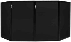 Vonyx DJ Paraván - 4 Paneles - 280cm - Fekete