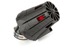 STR8 MX_STR-335.02/CM Levegőszűrő E5 45 Fokos D. 35mm Matt Szénszál / - Piros