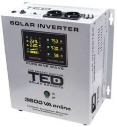 TED Invertor fotovoltaic Off-grid monofazat TED000309, 3600 VA, 2400 W, MPPT, 2 prize (TED000309)