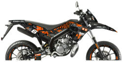 Stage6 MX_S6-059201/BK Grafikai Készlet Derbi Xtreme 2018 - 2020 / - Fekete, Narancs