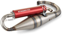 Stage6 MX_S6-9116804/RE Kipufogó Pro Replica Mk2 Minarelli Függőleges - Piros