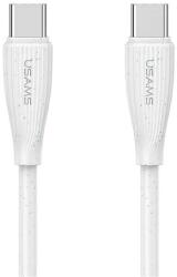 USAMS GREEN SERIES cablu de date (USB - Tip-C, 60W, încărcător rapid, 100cm) WHITE SJ716USB02 (SJ716USB02)