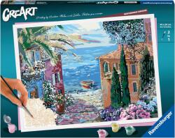 Ravensburger Set de pictură Ravensburger CreArt - Peisaj mediteranean (20218)