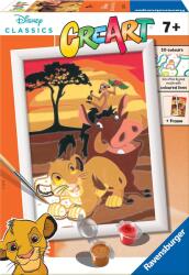 Ravensburger Set pictură după numere Ravensburger CreArt - Regele Leu (20175)