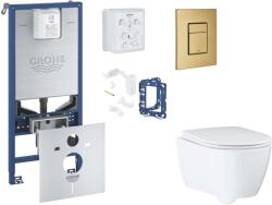 GROHE Rapid SLX - Set pentru montare încastrată, toaletă, capac Softclose, clapetă Skate Cosmopolitan și set pentru tablete, Cool Sunrise periat SANI11BB4150 (SANI11BB4150)