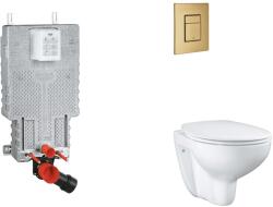 GROHE Uniset - Set pentru montare încastrată, toaletă, capac SoftClose și clapetă Skate Cosmopolitan, Cool Sunrise periat SANI15BB4101 (SANI15BB4101)