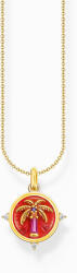 Thomas Sabo KE2204-471-7-L45V Gold-plated necklace w. palm pendant , Femei