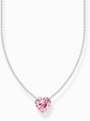 Thomas Sabo KE2211-051-9-L45V Silver necklace w. pink heart pendant , Femei