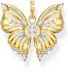 Thomas Sabo PE984-414-14 Anhänger butterfly mit Steinen vergoldet Damen, Femei