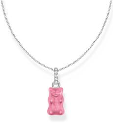 Thomas Sabo KE2209-052-9-L45V Necklace with pink Gold Bears Pendant and Zirconia 40-45 cm Ladies, Femei