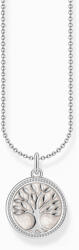 Thomas Sabo KE2220-007-21-L45V Silver necklace w. Tree of Love pendant u. weißer Emaille , Femei