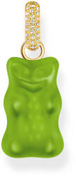 Thomas Sabo PE967-414-6 Large gold-plated green Goldbears pendant w. stones , Femei