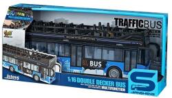 RAYA TOYS Jucărie pentru copii Raya Toys - Autobuz cu două etaje, Traffic Bus, 1: 16 (508123031)