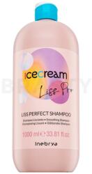 Inebrya Ice Cream Liss Pro Liss Perfect Shampoo hajsimító sampon durva és rakoncátlan hajra 1000 ml