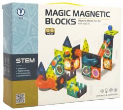 Teddies Mágneses építőkockák Teddies Magnetická stavebnice plast 66ks v krabici (8592190855970)