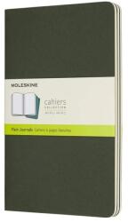 Moleskine jegyzetfüzetek 3 db-os, tiszta, sötétzöld L (MOCH018K15)