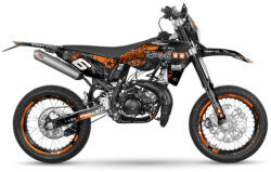 Stage6 MX_S6-058806/BK Grafikai Készlet Sherco Sm-r 50 2018 Után / - Fekete, Narancs