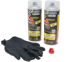 Dupli-Color 33698-TR-SET Sprayplast Lehúzható Lakk Szett - átlátszó, Fényes 2x400ml