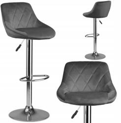 Sofotel Hoker Bárszék Háttámlával Nerra Prémium Szürke Árnyalatok 107CM (260010)