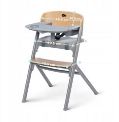 KinderKraft Livy Wood 4in1 etetőszék Calmee hinta (5902533919031)