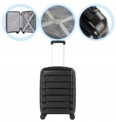 Kadva Cayes utazóbőrönd, 42l, fekete, kerekes, kabin (KDV-B4B099-BK)