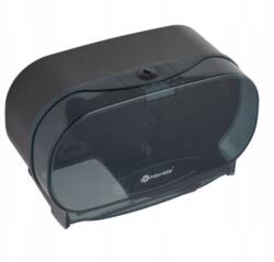 Merida Két Tekercs Wc-papír Tartó, Cérna Nélkül, Fekete (BEC301)