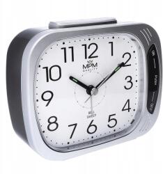 MPM Ezüst Klasszikus Jól Olvasható Ébresztőóra Mpm C01.4250. 70 Hangos Szundi Riasztás (C01.4250.70)