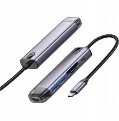Mcdodo Adapter Hub Usb-c Hdmi 4K 2X Usb-a Sd/tf 6IN1 Macbook Adapter (682100031A)