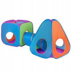 Baby Mix Gyerek Sátor Baby MIX 3IN1 Alagúttal Narancssárga-kék (BABY2248)