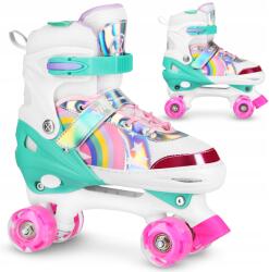 NILS Extreme Görkorcsolya Gyerekeknek És Fiataloknak Állítható ABEC-7 Gumi Led Kerekek 31-42 (16-53-166)