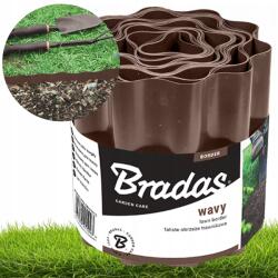 Bradas Hullámos Kerti Gyepszegély Erős 9M X 15CM Barna Bradas (Bardzo mocne Obrzeże faliste OBFB0915)