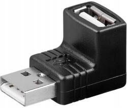 Goobay Usb 2.0 sarokadapter Goobay aljzat-dugó, fekete (68920)