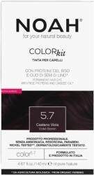 NOAH Vopsea de par naturala fara amoniac, 5.7 Saten violet, Color kit, 140 ml, Noah