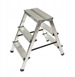 DRABEST Létra zsámoly 3 lépcsős Lengyel állvány (DR-AL-DD3-HOME-CZ)