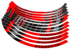 Stage6 MX_S6-0513.2/RE Felni Matrica Készlet Robogóhoz 13" - Piros