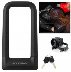 ROCKBROS U-Lock kerékpárzár Dupla kulcsos Erős acél csat (5907769313523)