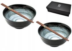 Edo Udon 2 db-os leveses tál szett Black Kuro 750 ml Box (6050860)